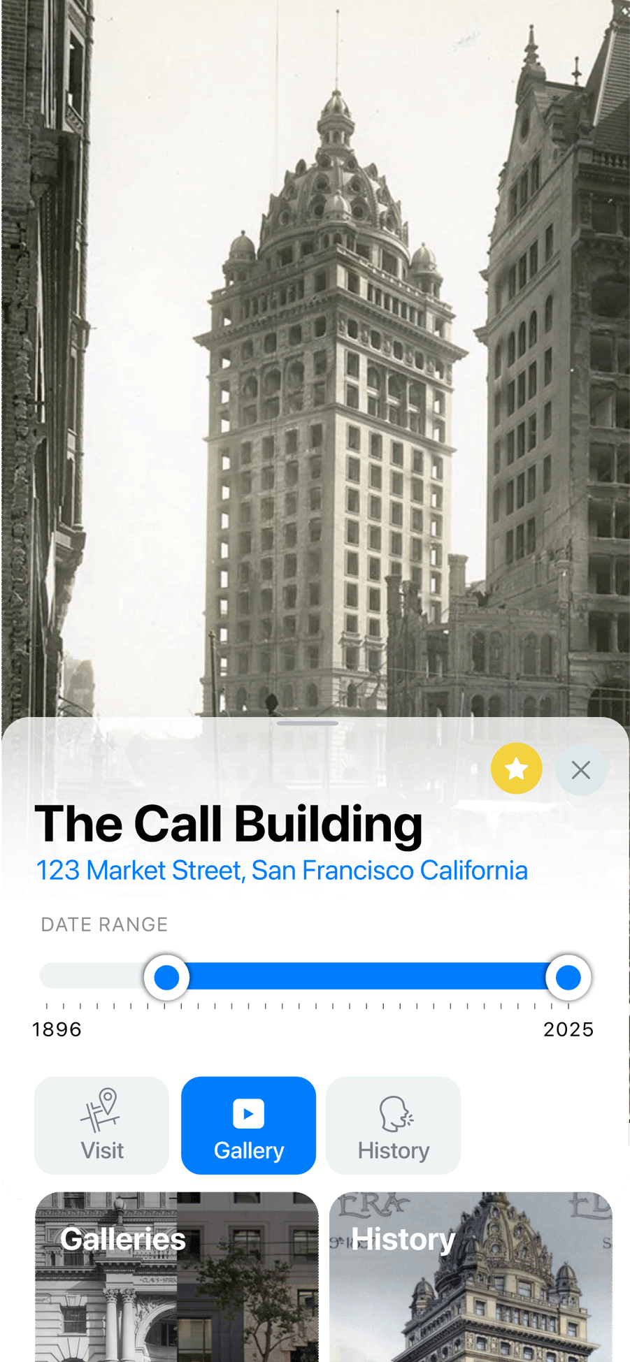 Gallery and Date Slider